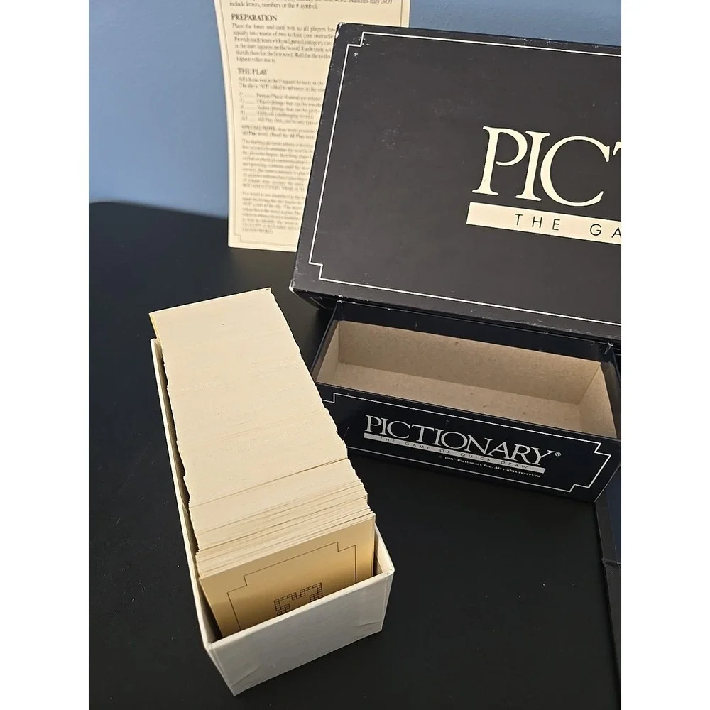 Pictionary First Edition Rare 1985 Original Pieces Complete Vintage‎ S9484